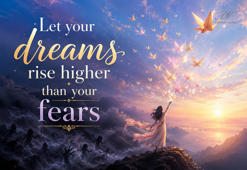 Let Your Dreams Rise Higher Than Your Fears Quote Let Your Dreams Rise Higher Than Your Fears Quote