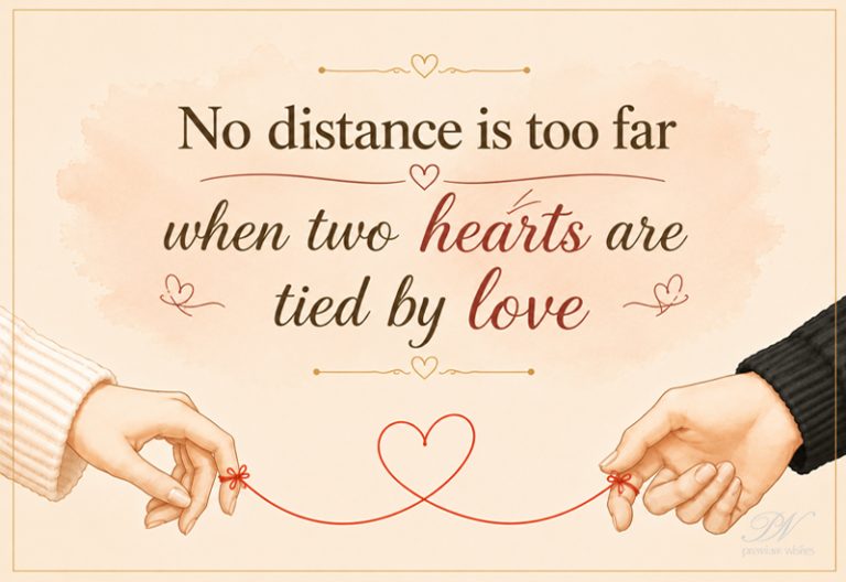 No Distance Is Too Far When Hearts Are Tied by Love Image No Distance Is Too Far When Hearts Are Tied by Love Image