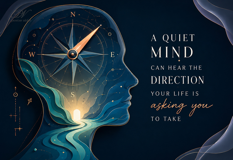 A Quiet Mind Can Hear the Direction Your Life Is Asking You to Take A Quiet Mind Can Hear the Direction Your Life Is Asking You to Take