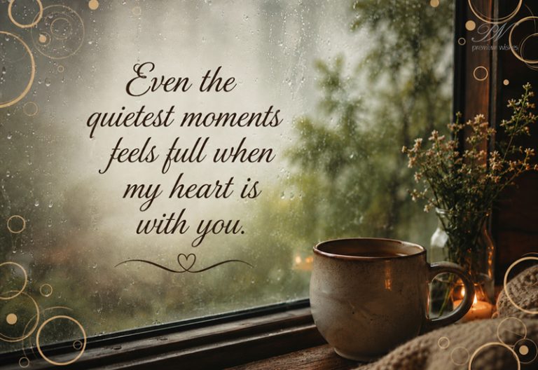 Even the Quietest Moments Feels Full Love Message Even the Quietest Moments Feels Full Love Message