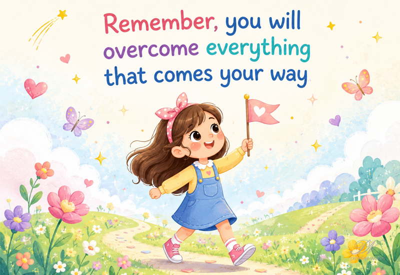 Remember You Will Overcome Everything Inspirational Quote