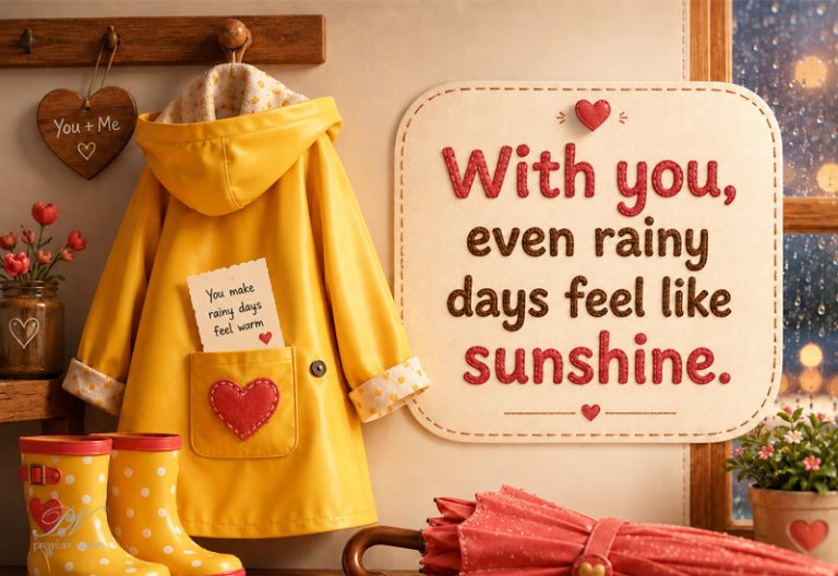 With You Even Rainy Days Feel Like Sunshine Love Message With You Even Rainy Days Feel Like Sunshine Love Message