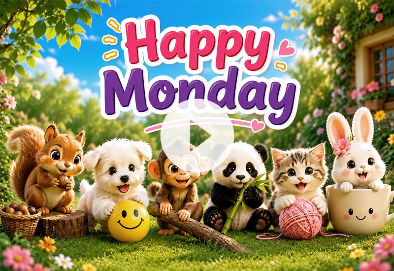 Cute Happy Monday Greetings to Start the Week with a Smile Cute Happy Monday Greetings to Start the Week with a Smile