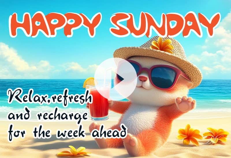Happy Sunday Wishes with Cute Cats – Relax, Smile and Enjoy Your Day Happy Sunday Wishes with Cute Cats – Relax, Smile and Enjoy Your Day