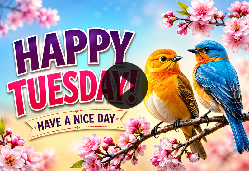 Happy Tuesday Wishes with Beautiful Birds – Good Morning & Have a Nice Day Happy Tuesday Wishes with Beautiful Birds – Good Morning & Have a Nice Day