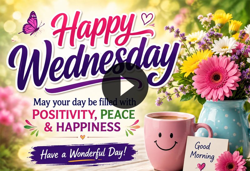 Beautiful Happy Wednesday Wishes, Greetings and Morning Messages