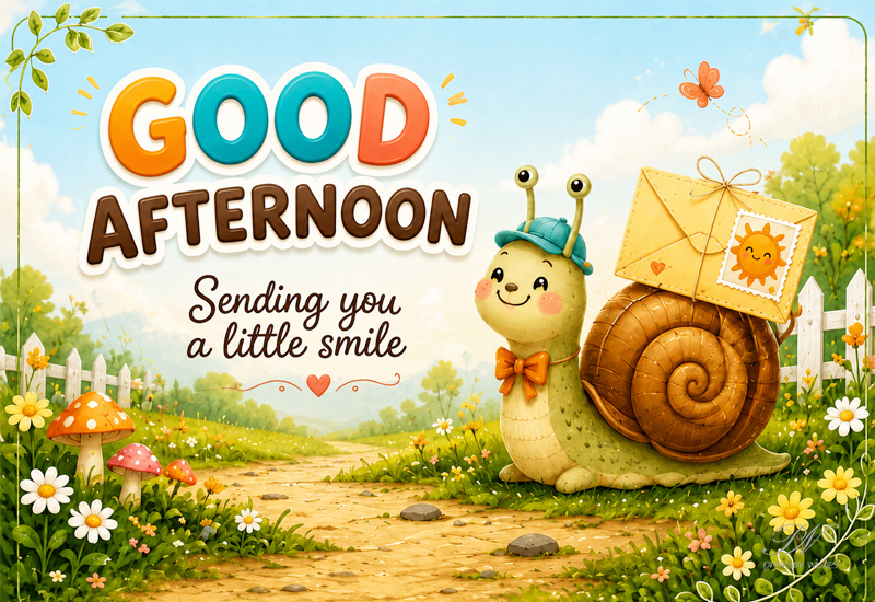 Good Afternoon – Sending You a Little Smile Good Afternoon – Sending You a Little Smile