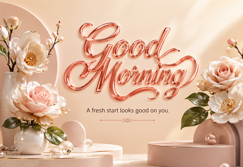 Good Morning – A Fresh Start Looks Good on You Good Morning – A Fresh Start Looks Good on You