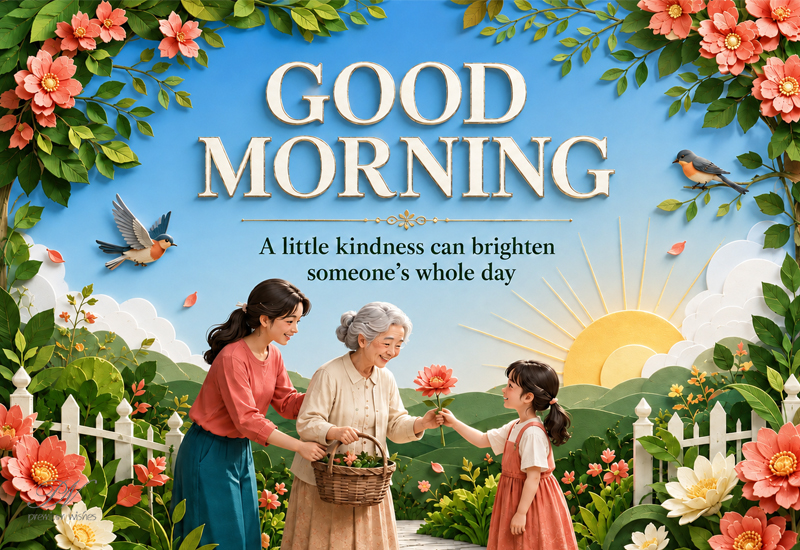Good Morning – A Little Kindness Can Brighten Someone’s Whole Day