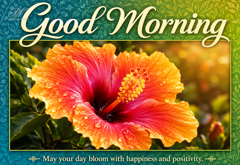 Good Morning – May Your Day Bloom With Happiness and Positivity