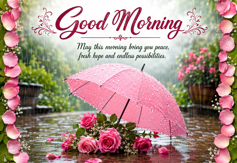 Good Morning – Peace, Fresh Hope and Endless Possibilities Good Morning – Peace, Fresh Hope and Endless Possibilities