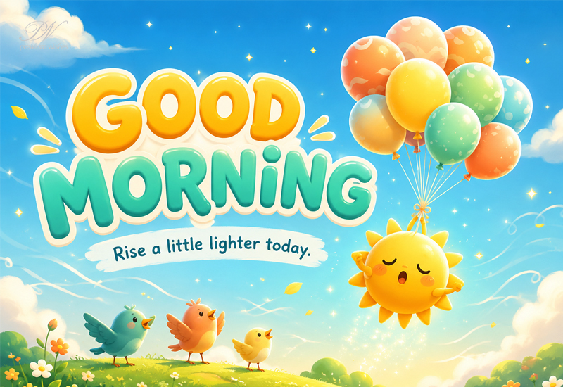 Good Morning – Rise a Little Lighter Today Good Morning – Rise a Little Lighter Today