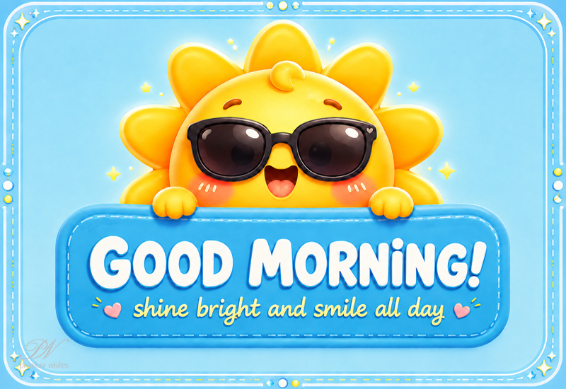 Good Morning – Shine Bright and Smile All Day