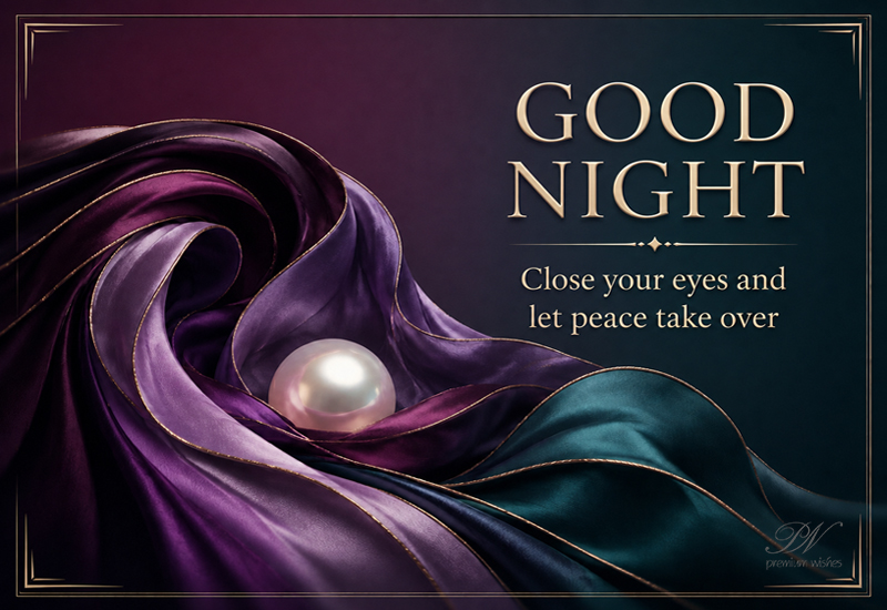 Good Night – Close Your Eyes and Let Peace Take Over