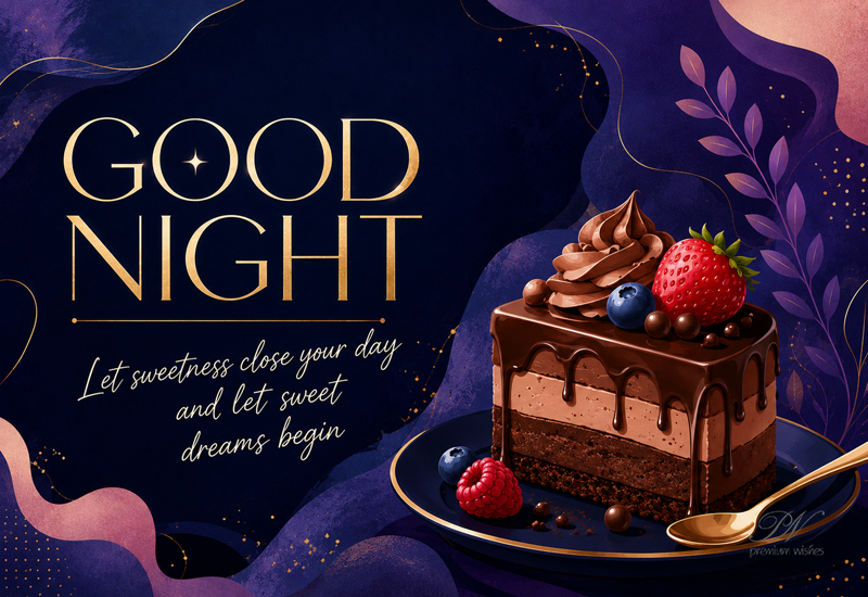 Good Night – Let Sweetness Close Your Day and Sweet Dreams Begin Good Night – Let Sweetness Close Your Day and Sweet Dreams Begin