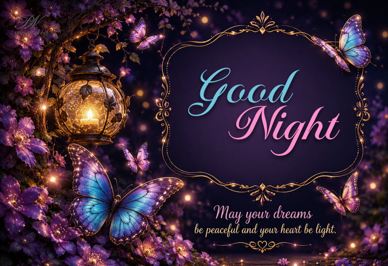 Good Night – May Your Dreams Be Peaceful and Your Heart Be Light Good Night – May Your Dreams Be Peaceful and Your Heart Be Light