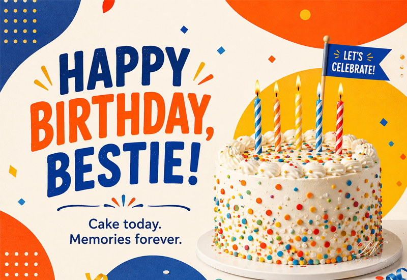 Happy Birthday Bestie – Cake Today, Memories Forever Happy Birthday Bestie – Cake Today, Memories Forever