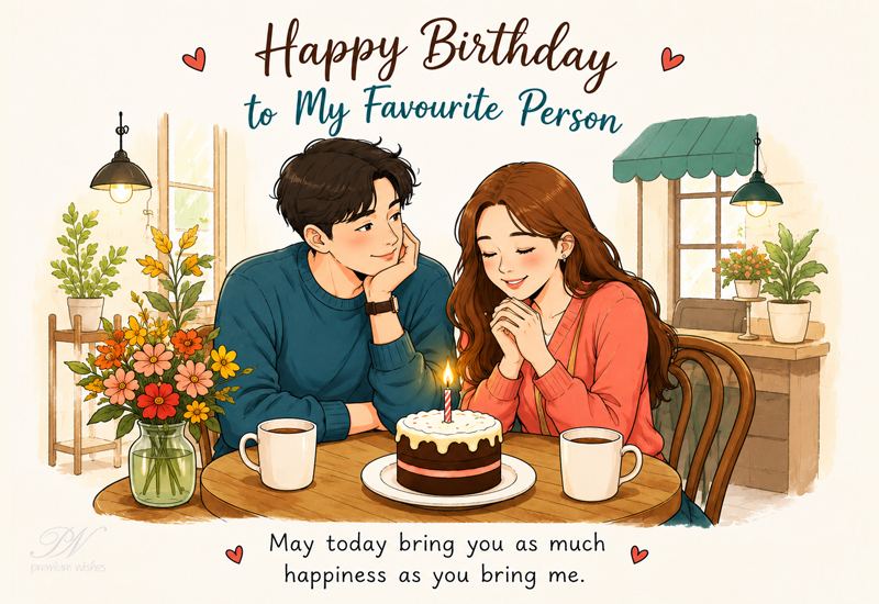 Happy Birthday to My Favourite Person – May Today Bring You Happiness Happy Birthday to My Favourite Person – May Today Bring You Happiness