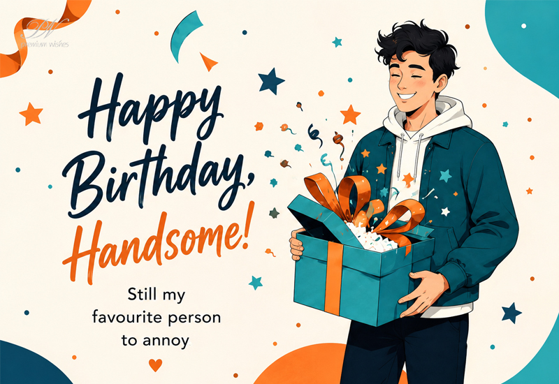 Happy Birthday Handsome – Still My Favourite Person to Annoy Happy Birthday Handsome – Still My Favourite Person to Annoy