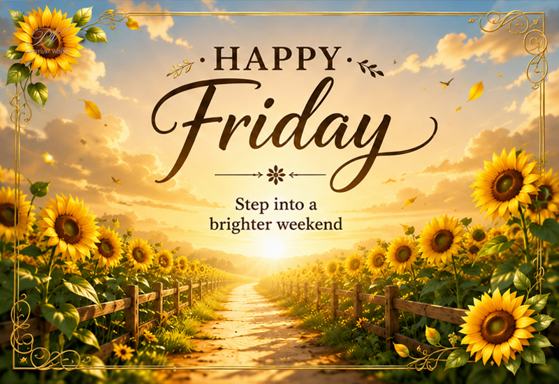 Happy Friday – Step Into a Brighter Weekend
