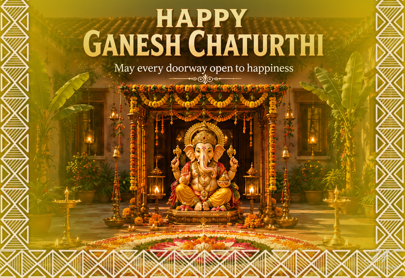 Happy Ganesh Chaturthi – May Every Doorway Open to Happiness