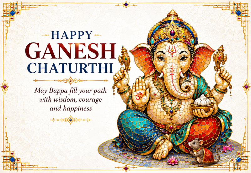 Happy Ganesh Chaturthi – Wisdom, Courage and Happiness Happy Ganesh Chaturthi – Wisdom, Courage and Happiness