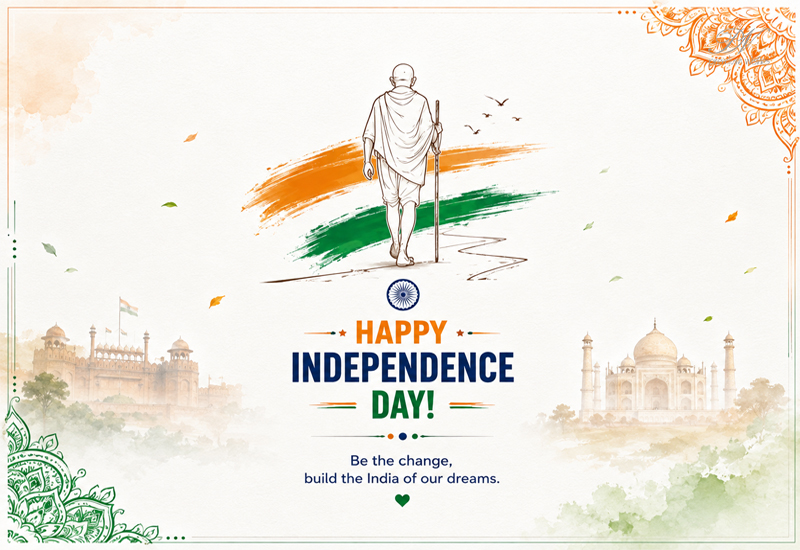 Happy Independence Day – Be the Change, Build the India of Our Dreams Happy Independence Day – Be the Change, Build the India of Our Dreams