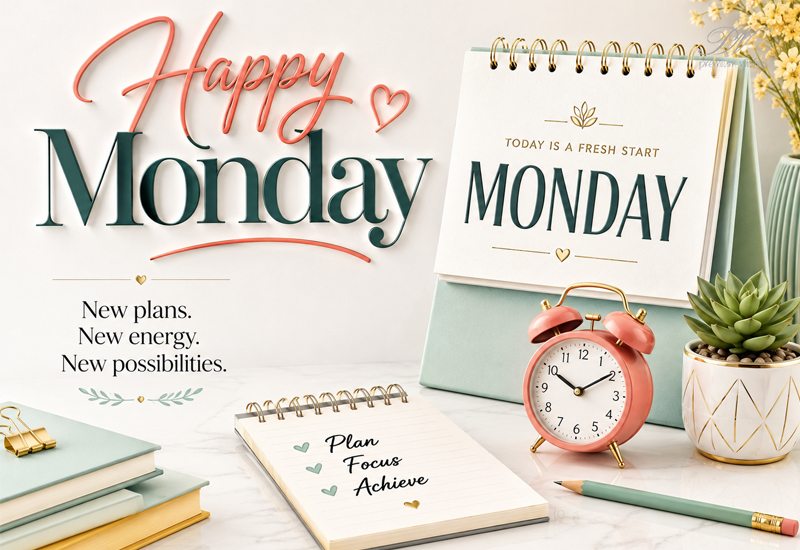 Happy Monday – New Plans, New Energy, New Possibilities Happy Monday – New Plans, New Energy, New Possibilities