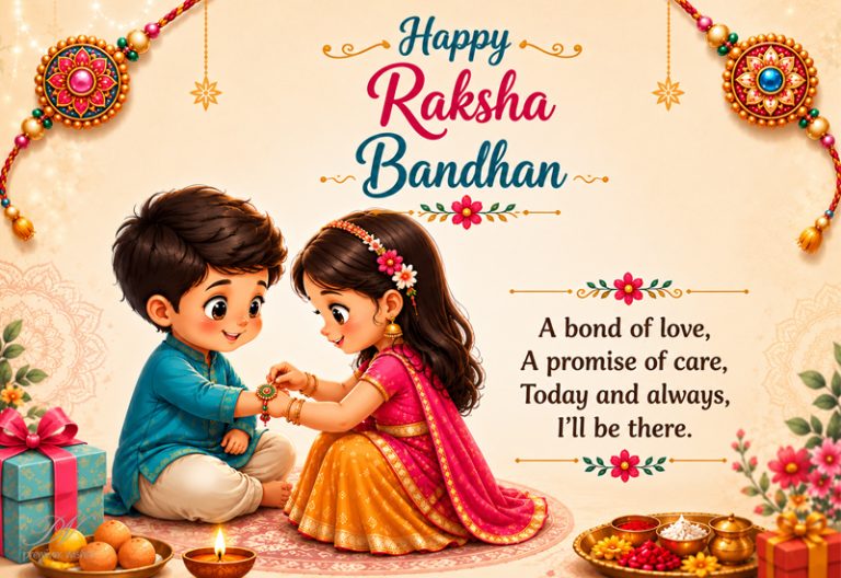 Happy Raksha Bandhan – A Bond of Love, A Promise of Care Happy Raksha Bandhan – A Bond of Love, A Promise of Care