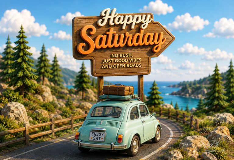 Happy Saturday – No Rush, Just Good Vibes and Open Roads