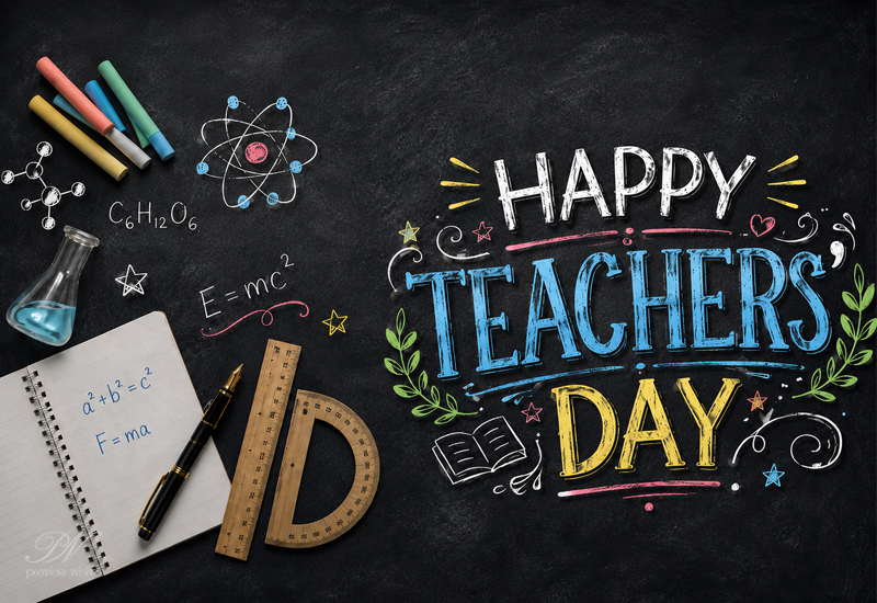 Happy Teacher’s Day – Chalkboard Science Greeting Happy Teacher’s Day – Chalkboard Science Greeting