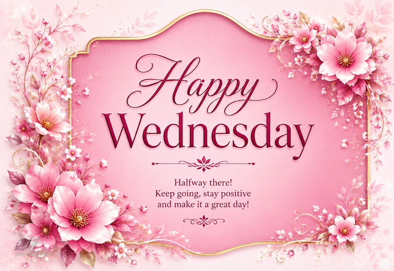 Happy Wednesday – Halfway There, Keep Going and Stay Positive