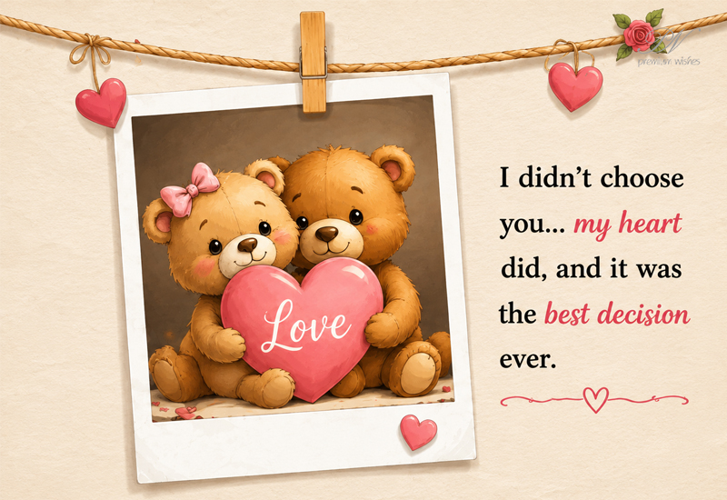 I Didn’t Choose You, My Heart Did – Romantic Love Quote I Didn’t Choose You, My Heart Did – Romantic Love Quote