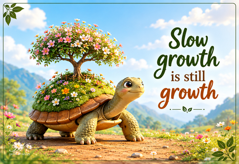 Slow Growth Is Still Growth – Inspirational Quote Slow Growth Is Still Growth – Inspirational Quote