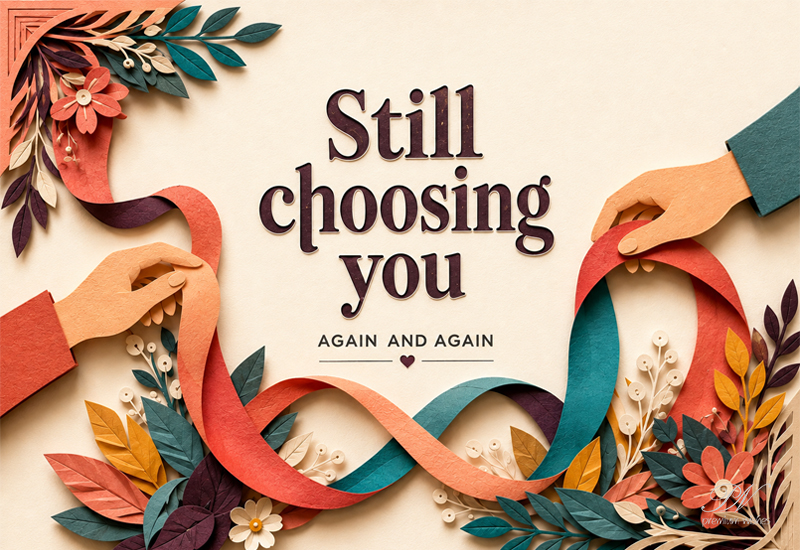 Still Choosing You Again and Again Paper Cut Love Greeting Still Choosing You Again and Again Paper Cut Love Greeting