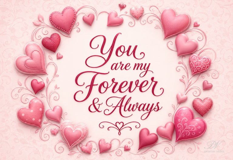 You Are My Forever & Always – Romantic Love Quote You Are My Forever & Always – Romantic Love Quote