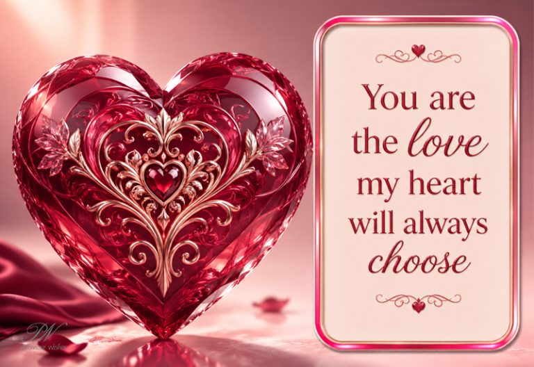 You Are the Love My Heart Will Always Choose – Romantic Quote You Are the Love My Heart Will Always Choose – Romantic Quote