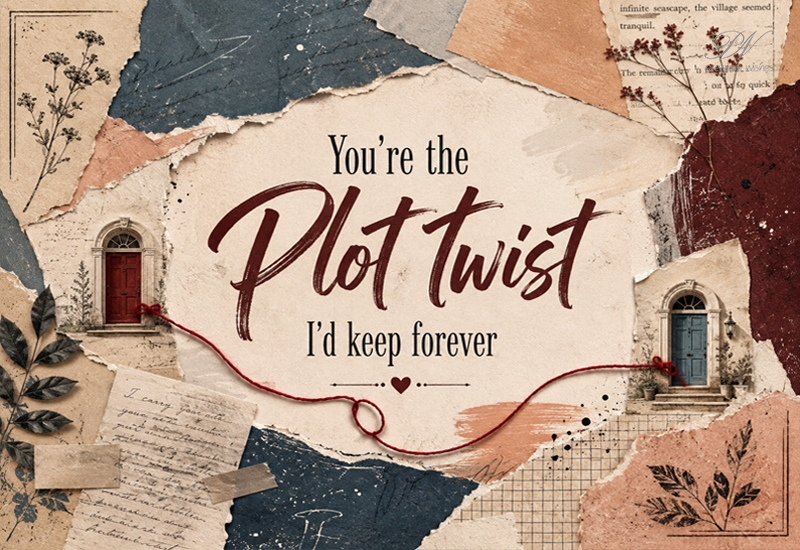 You’re the Plot Twist I’d Keep Forever – Romantic Love Quote You’re the Plot Twist I’d Keep Forever – Romantic Love Quote
