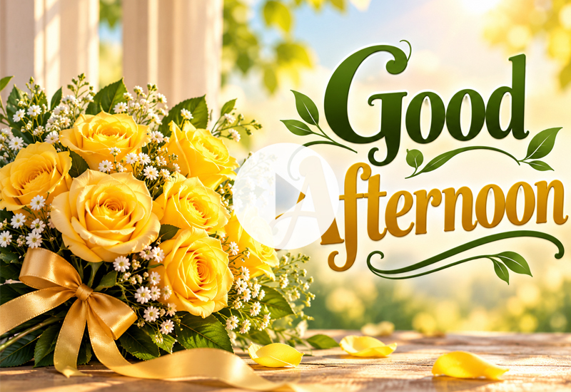 Good Afternoon Rose Greetings – Beautiful Floral Wishes to Brighten Your Day