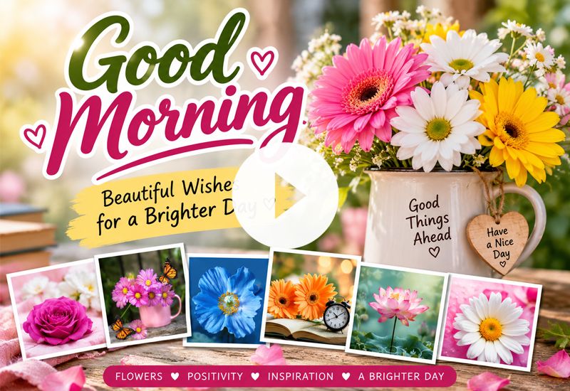 Beautiful Good Morning Wishes with Flowers and Blessings Beautiful Good Morning Wishes with Flowers and Blessings