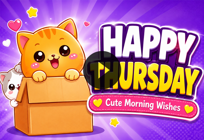 Cute Happy Thursday Wishes to Brighten Your Morning