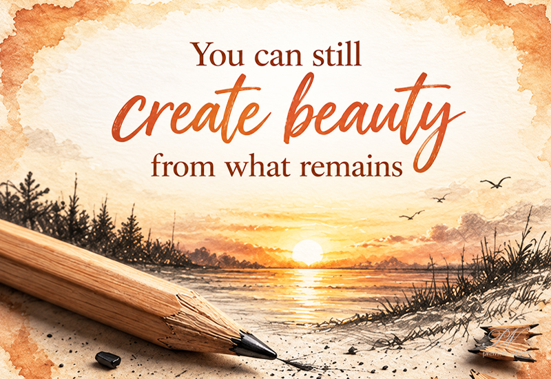 You Can Still Create Beauty From What Remains You Can Still Create Beauty From What Remains