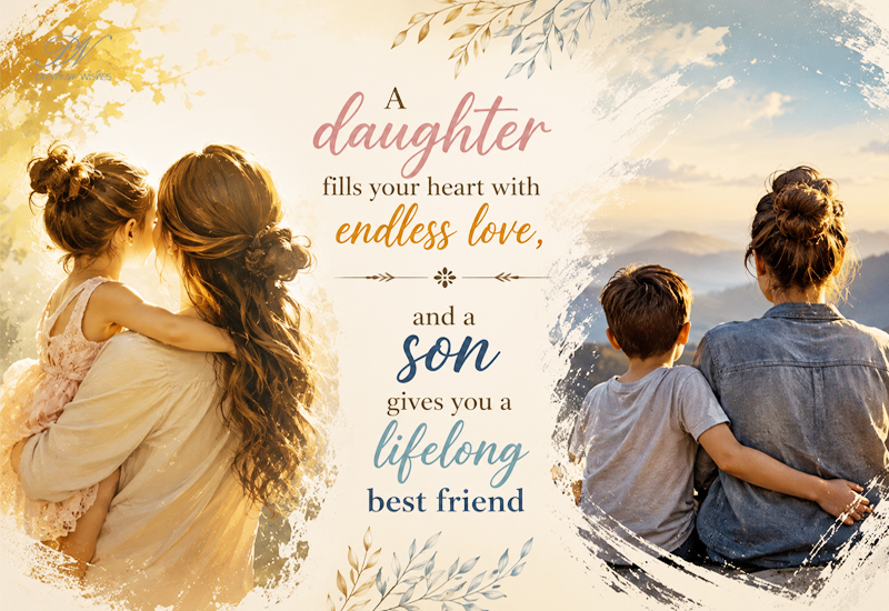 A Daughter Fills Your Heart With Endless Love, a Son Gives You a Lifelong Best Friend