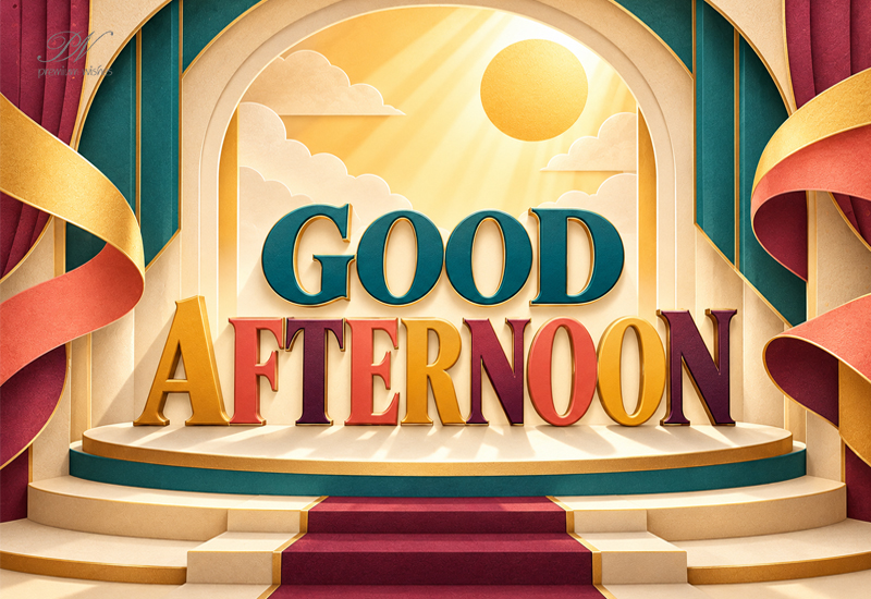 Good Afternoon – Bright and Colorful Greeting