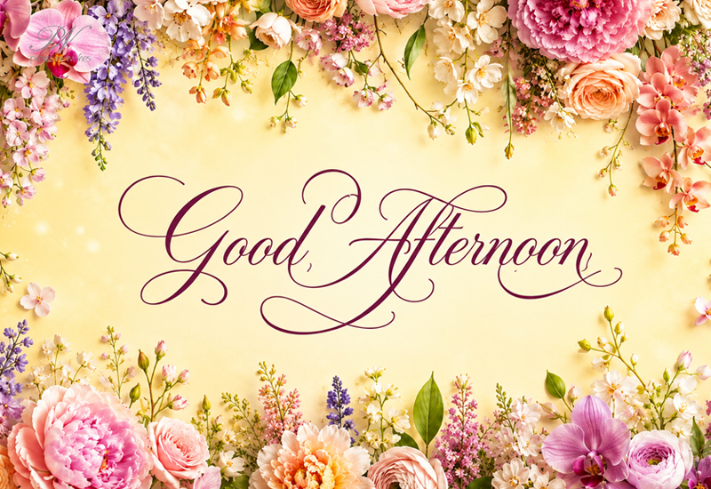 Good Afternoon – Elegant Floral Greeting