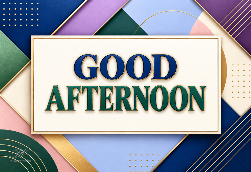 Good Afternoon Elegant Geometric Greeting – Afternoon Wishes Good Afternoon Elegant Geometric Greeting – Afternoon Wishes