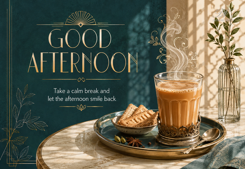 Good Afternoon – Take a Calm Break and Let the Afternoon Smile Back