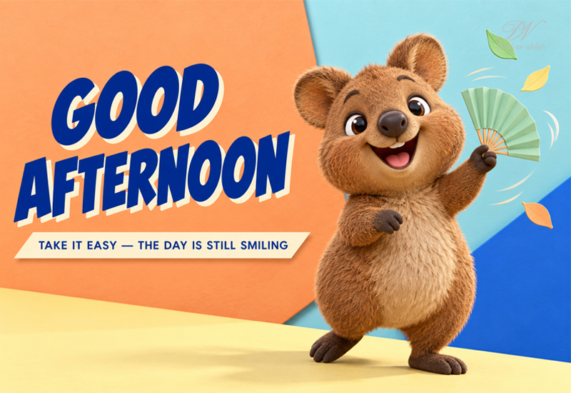 Good Afternoon – Take It Easy, The Day Is Still Smiling
