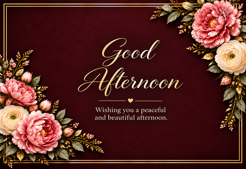 Good Afternoon – Wishing You a Peaceful and Beautiful Afternoon