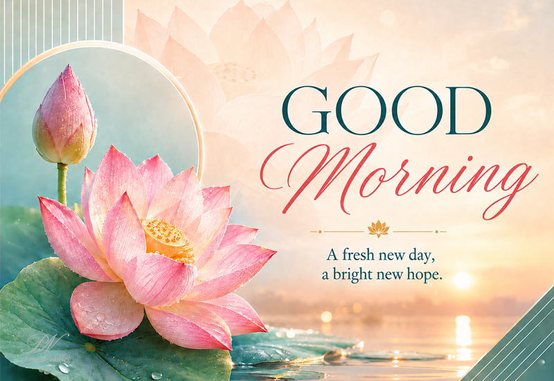 Good Morning – A Fresh New Day, a Bright New Hope Good Morning – A Fresh New Day, a Bright New Hope